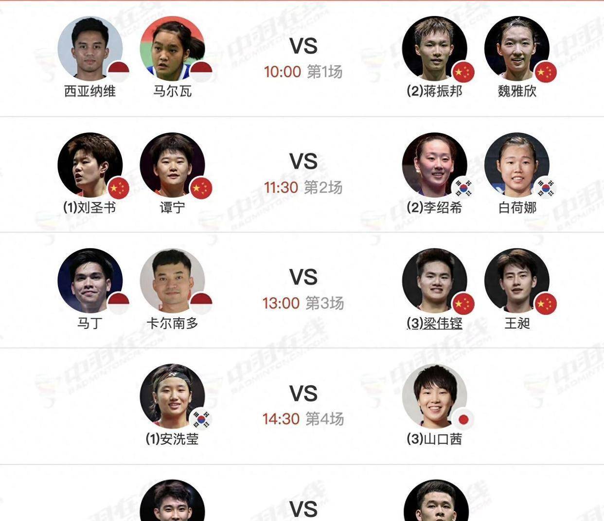 前瞻｜世界羽联巡回赛继续推进，牵动羽毛球版面，亚洲选手争夺年终积分，场内外都有故事
