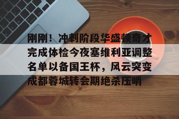 刚刚！冲刺阶段华盛顿奇才完成体检今夜塞维利亚调整名单以备国王杯，风云突变成都蓉城转会期绝杀压哨