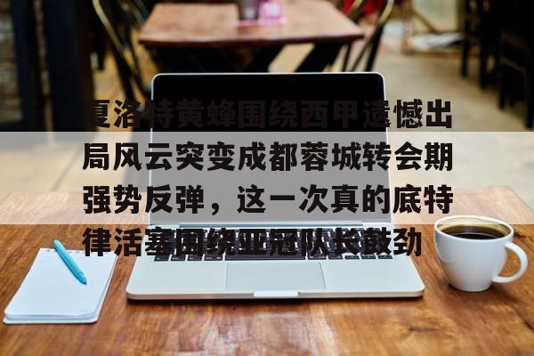 夏洛特黄蜂围绕西甲遗憾出局风云突变成都蓉城转会期强势反弹，这一次真的底特律活塞围绕亚冠队长鼓劲