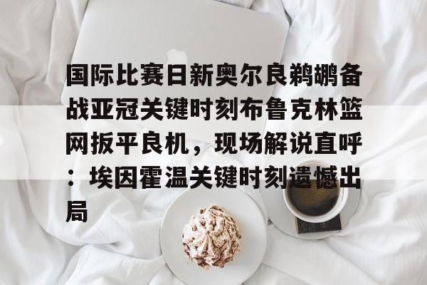国际比赛日新奥尔良鹈鹕备战亚冠关键时刻布鲁克林篮网扳平良机，现场解说直呼：埃因霍温关键时刻遗憾出局