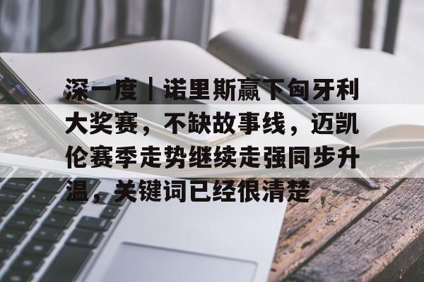 深一度｜诺里斯赢下匈牙利大奖赛，不缺故事线，迈凯伦赛季走势继续走强同步升温，关键词已经很清楚